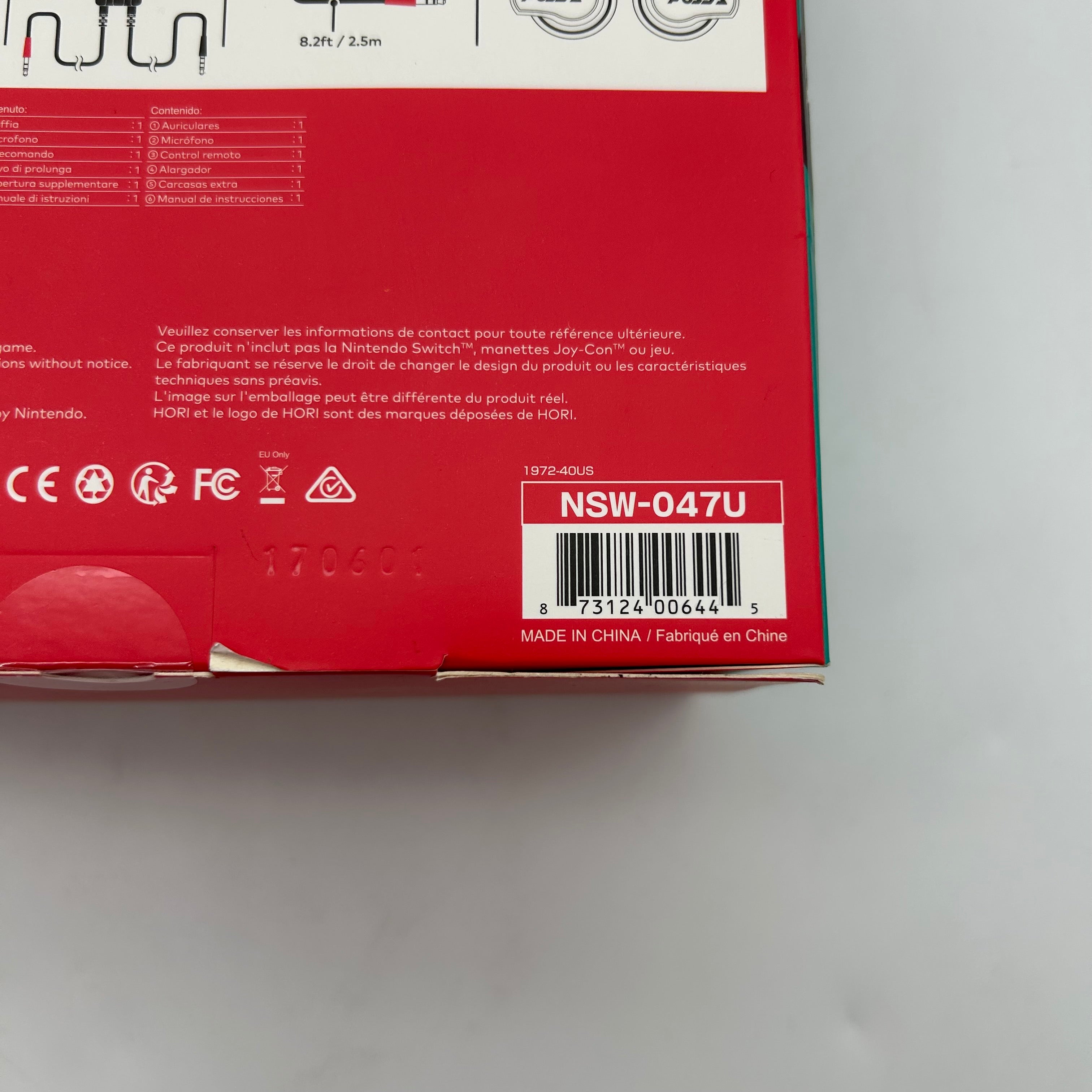 HORI official Nintendo Switch Splatoon 2 Splat & Chat Headset Headphones NIB