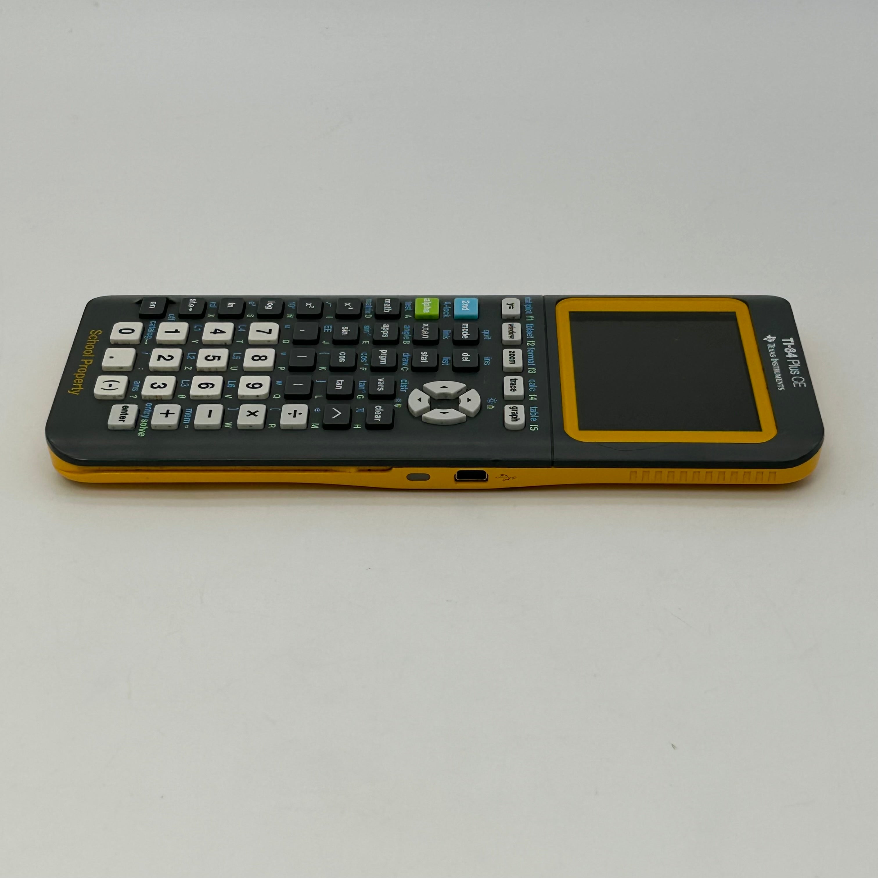 Texas Instruments TI 84 Plus Ce Yellow Calculator Graphing TI-84 Plus TI 84