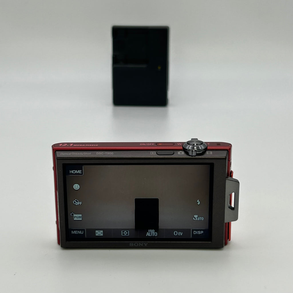 Sony DSC-T900 12.1MP CCD Red Digital Camera - Used