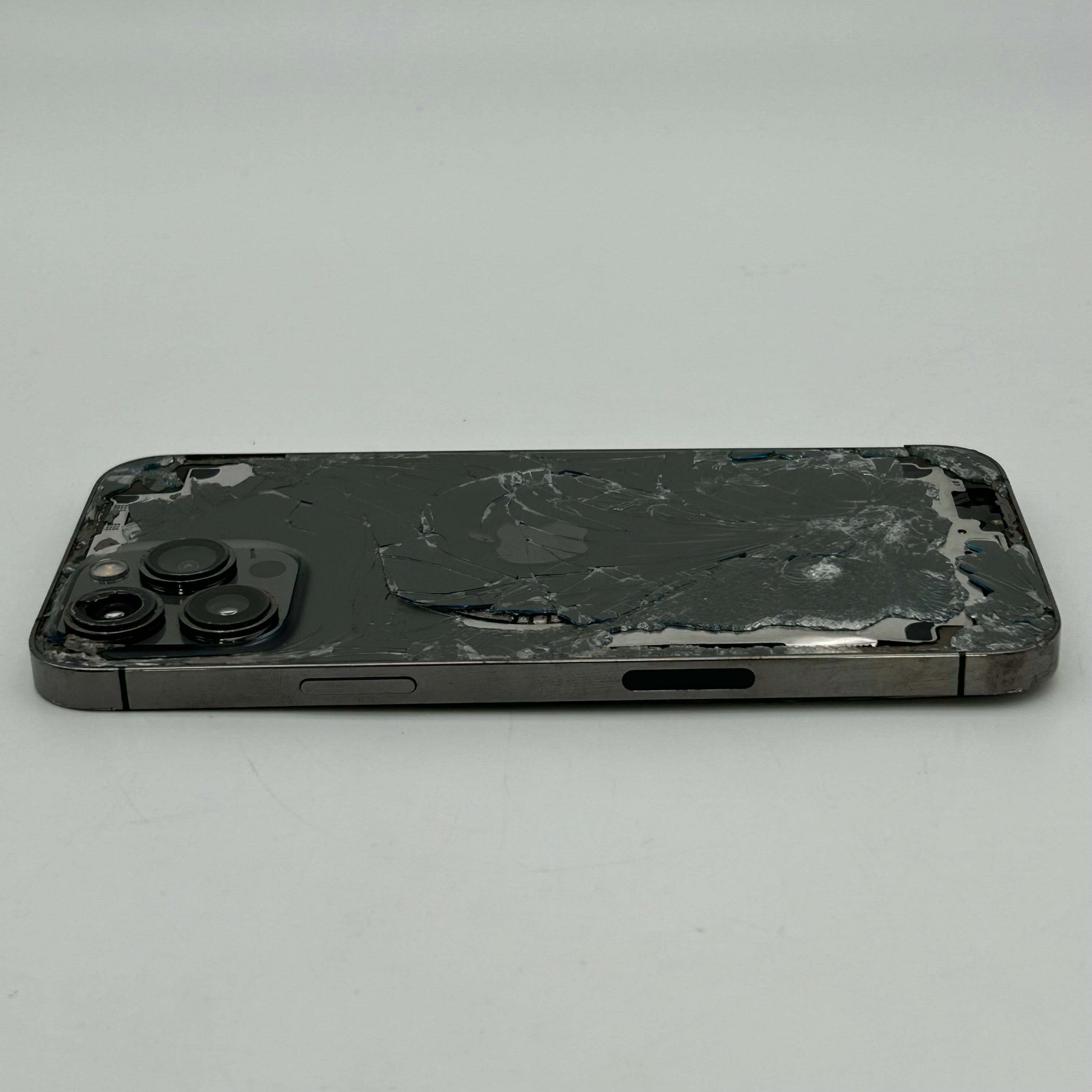 Apple iPhone 13 Pro Max (A2484) - 128GB - Black (Unlocked) Broken Screen/Back - READ