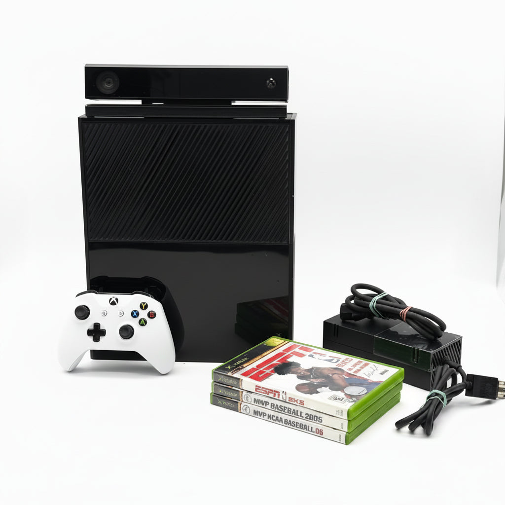 Microsoft Xbox One (1540) 2013 Black 500GB Console w/ Kinect Sensor & 3 Games