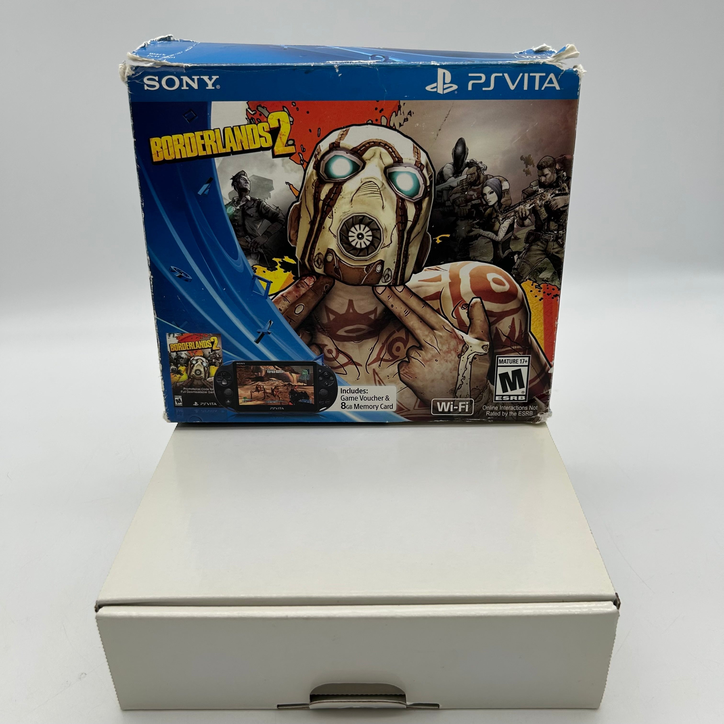 Sony PS Vita PCH-2001 Borderlands 2 Bundle Black Wi-Fi w/ 8gb Memory Card & Box