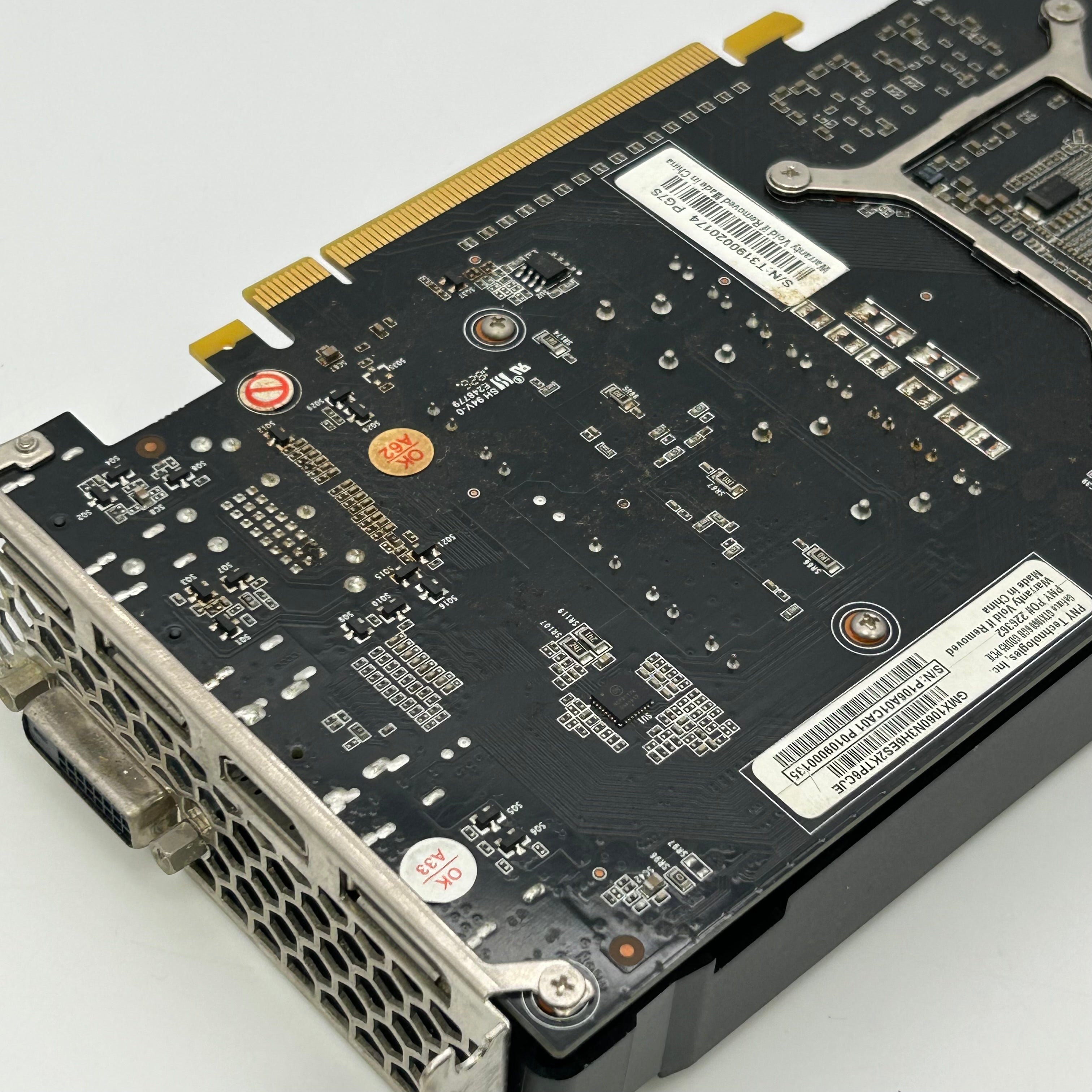 PNY NVIDIA GeForce GTX 1060 6GB GDDR5 Dual Fan PCIe Graphics Card HDMI DP DVI Untested