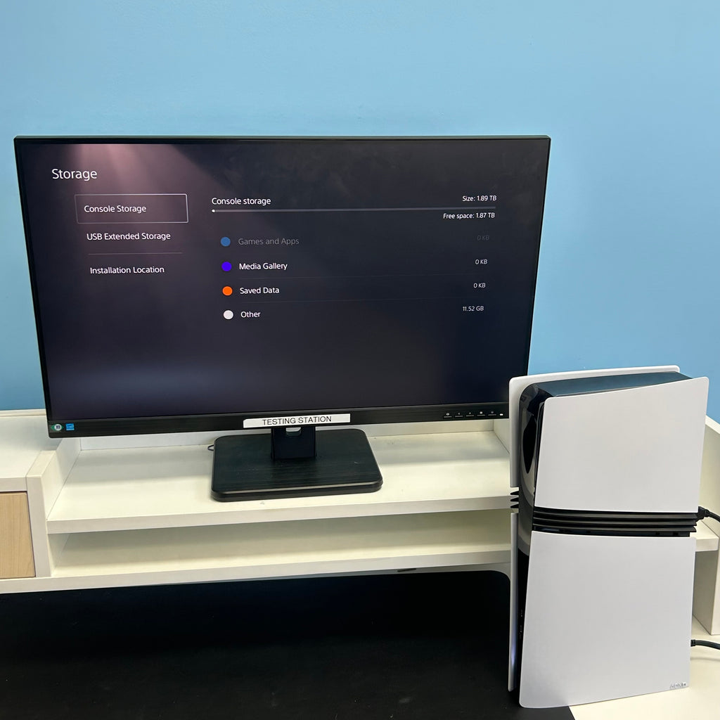 Sony PlayStation 5 Pro (CFI-7019) 2TB w/ 2 Controllers, Charging Dock, And Cables