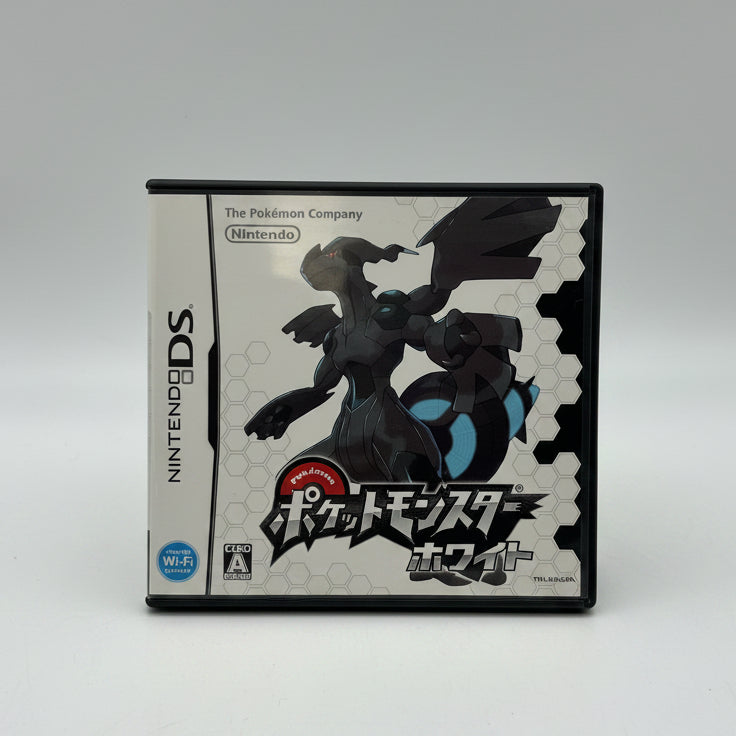 Nintendo DS Pokemon White Japanese Version Tested Works w/ Case Manual