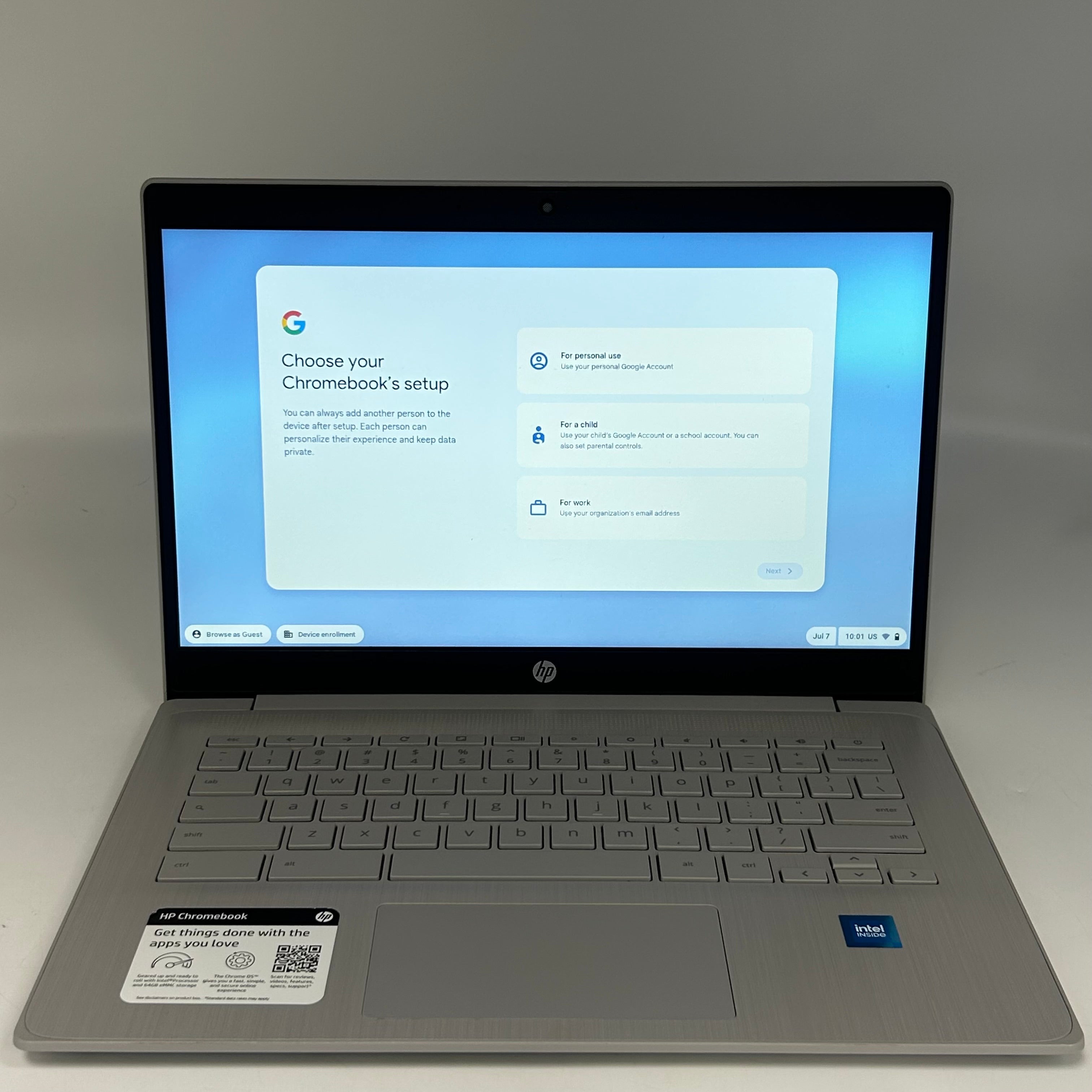 HP 14a-ne0013dx 14" Laptop Intel Celeron N4120, 4GB RAM, 2GB Gray