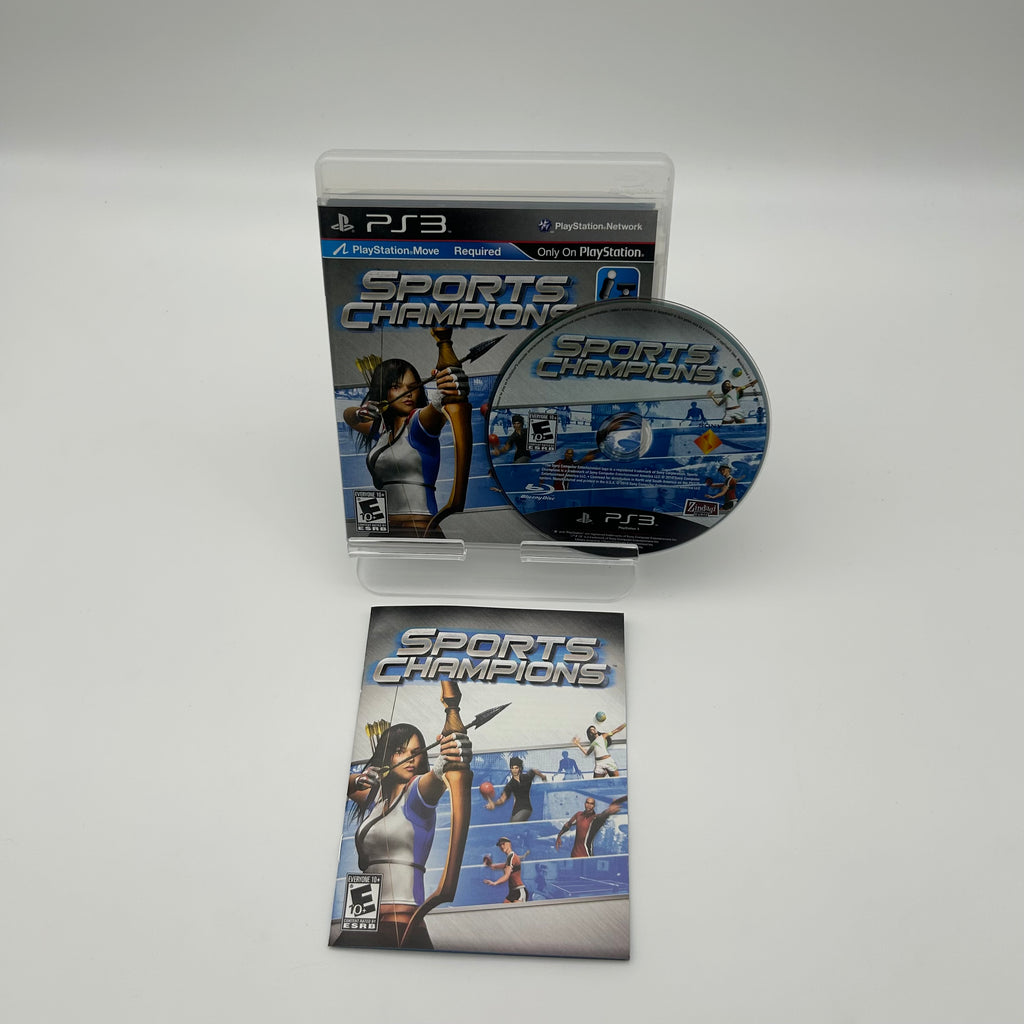 Playstation 3 Sports Champions Gray Video Game with Box and Inserts (Free Shipping)