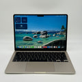 Apple MacBook Air 13.6" M2 8C GPU 3.5GHz 8GB RAM 256GB SSD A2681 - Starlight - Includes Front, Back, and Keyboard Case - Used
