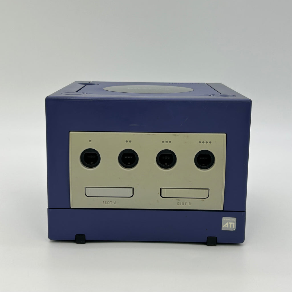 Nintendo GameCube Indigo DOL-001 Console Bundle 2 Controllers 2 Games TESTED