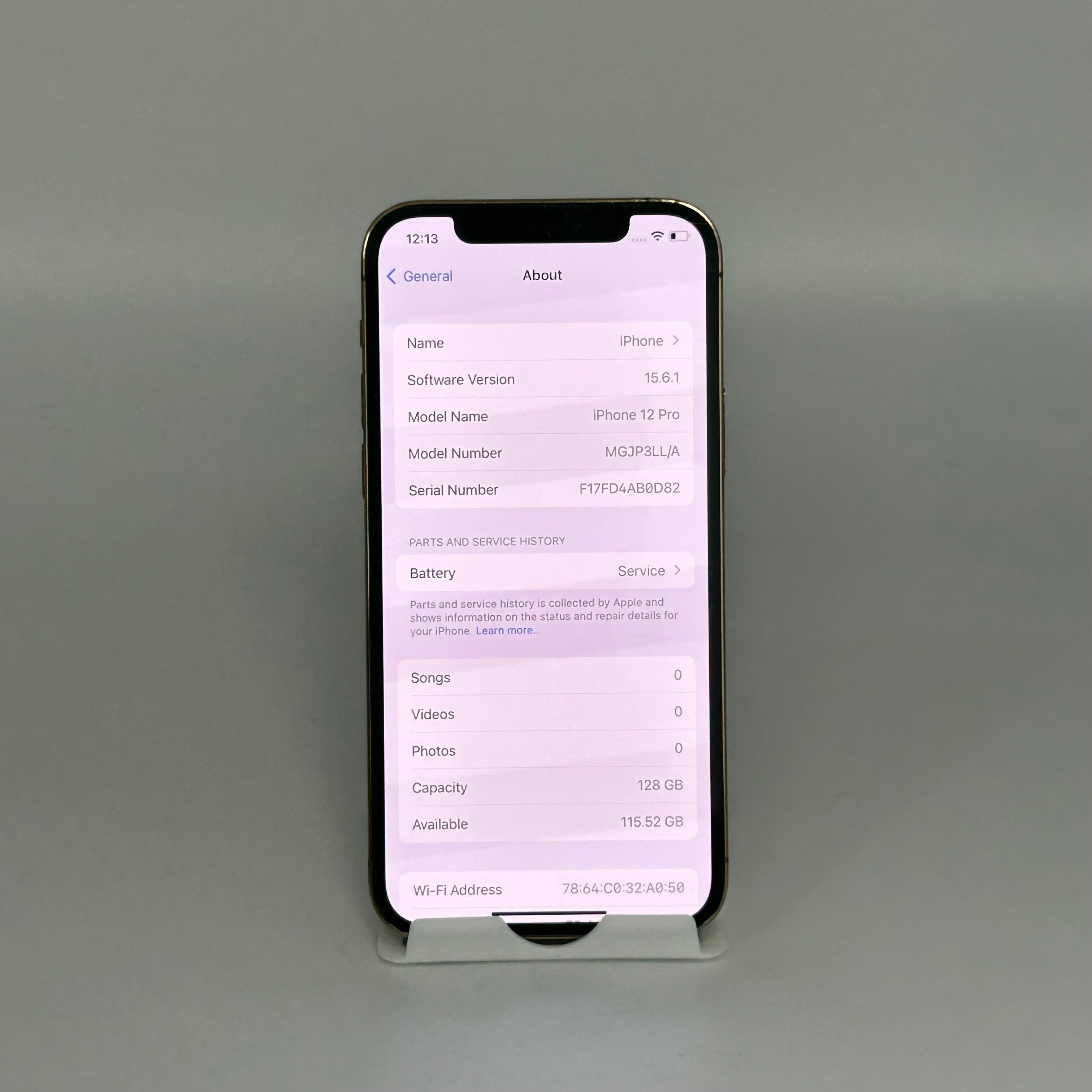 Apple iPhone 12 Pro 128GB MGJQ3LL/A Unlocked - Cracked Back - Heavy Scratches - Missing SIM Tray