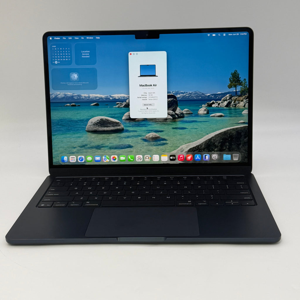 Apple MacBook Air 13" M4 16GB RAM 256GB SSD A3240 2025 Blue 100% Battery