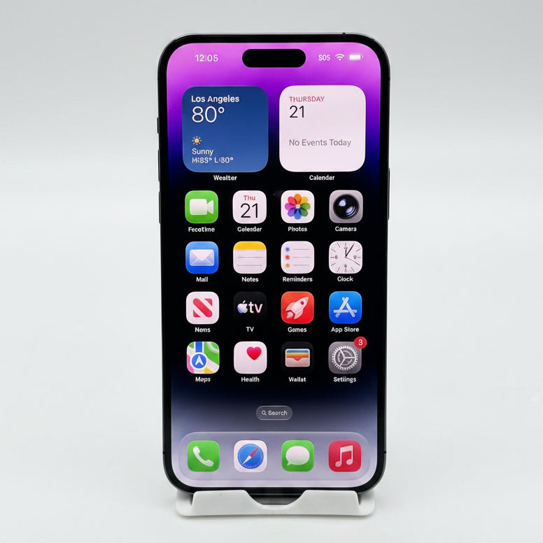 iPhone 14 Pro Max 128GB Deep Purple MQ8R3LL/A | Spectrum | 76% Batt Service