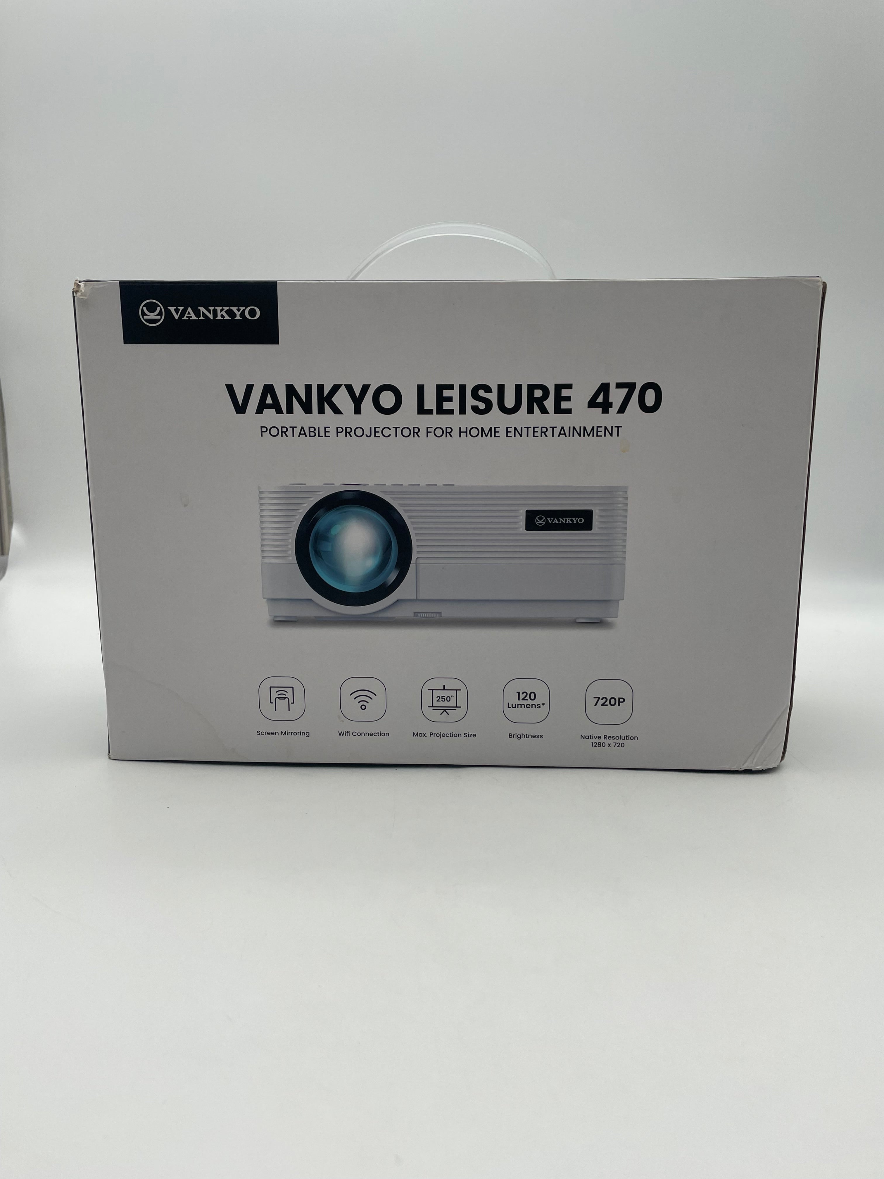 VANKYO Leisure 470 LCD Projector 1080p HDMI USB AV SD Portable w/ Case