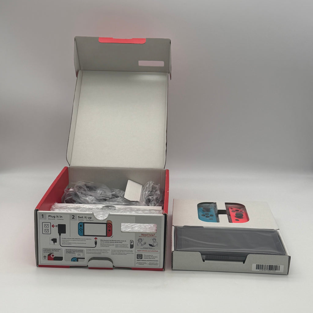 Nintendo Switch OLED Model HEG-001 Handheld Console 64GB Neon Red/Blue - New in Box