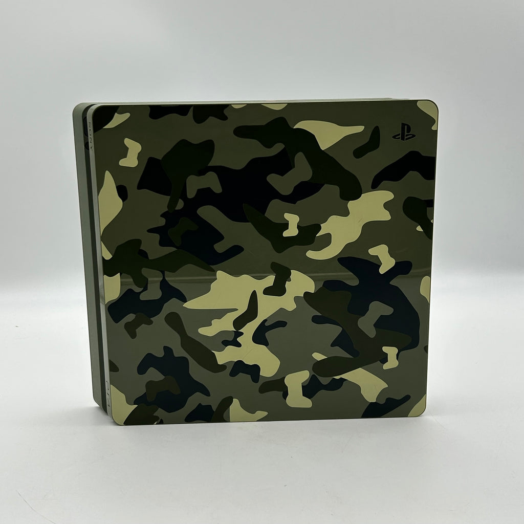 Sony PlayStation 4 Slim Call of Duty: WWII Limited Edition 1TB Green Camouflage w/ Controller and 4 Games