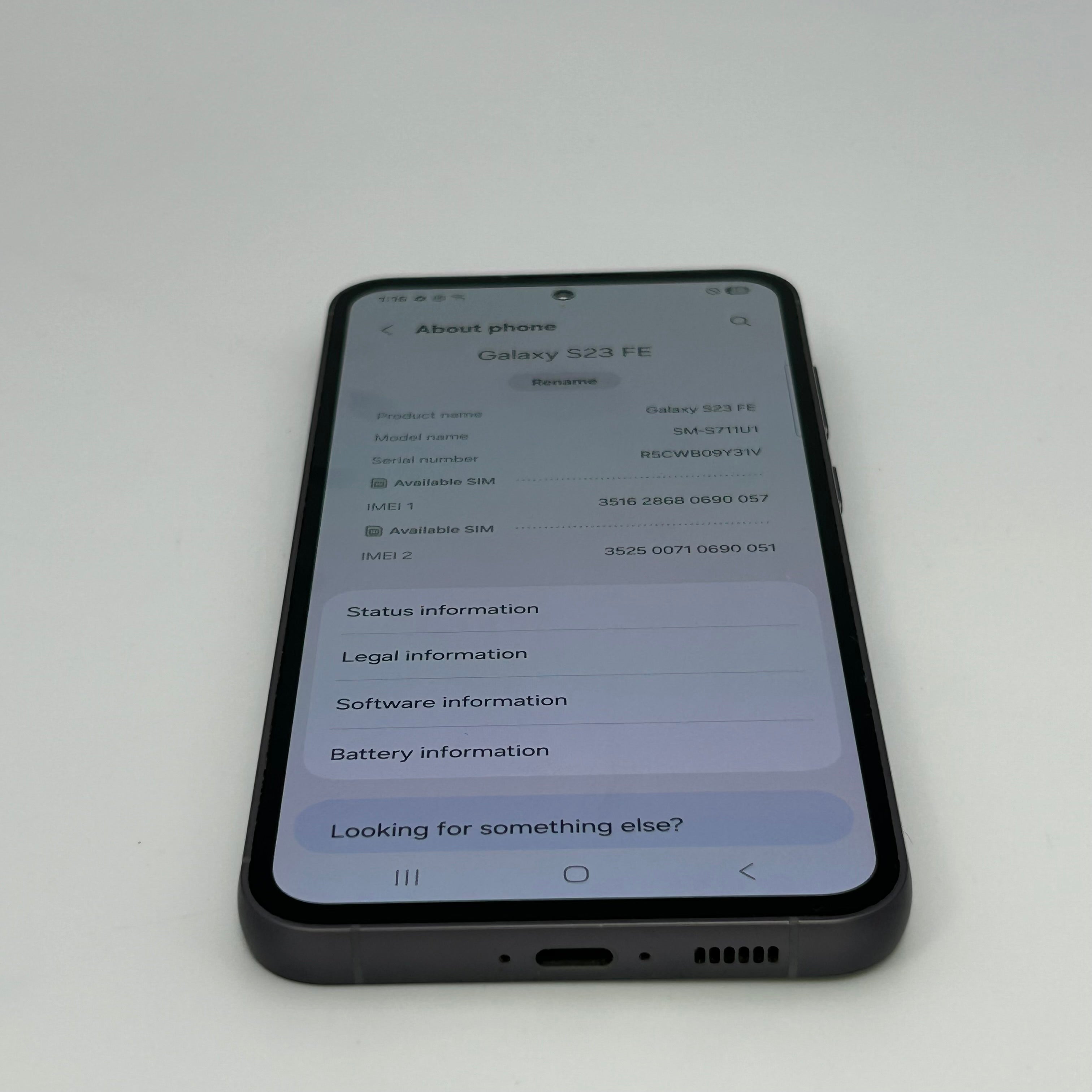 Verizon Samsung Galaxy S23 FE 128GB SM-S711U1 in Black