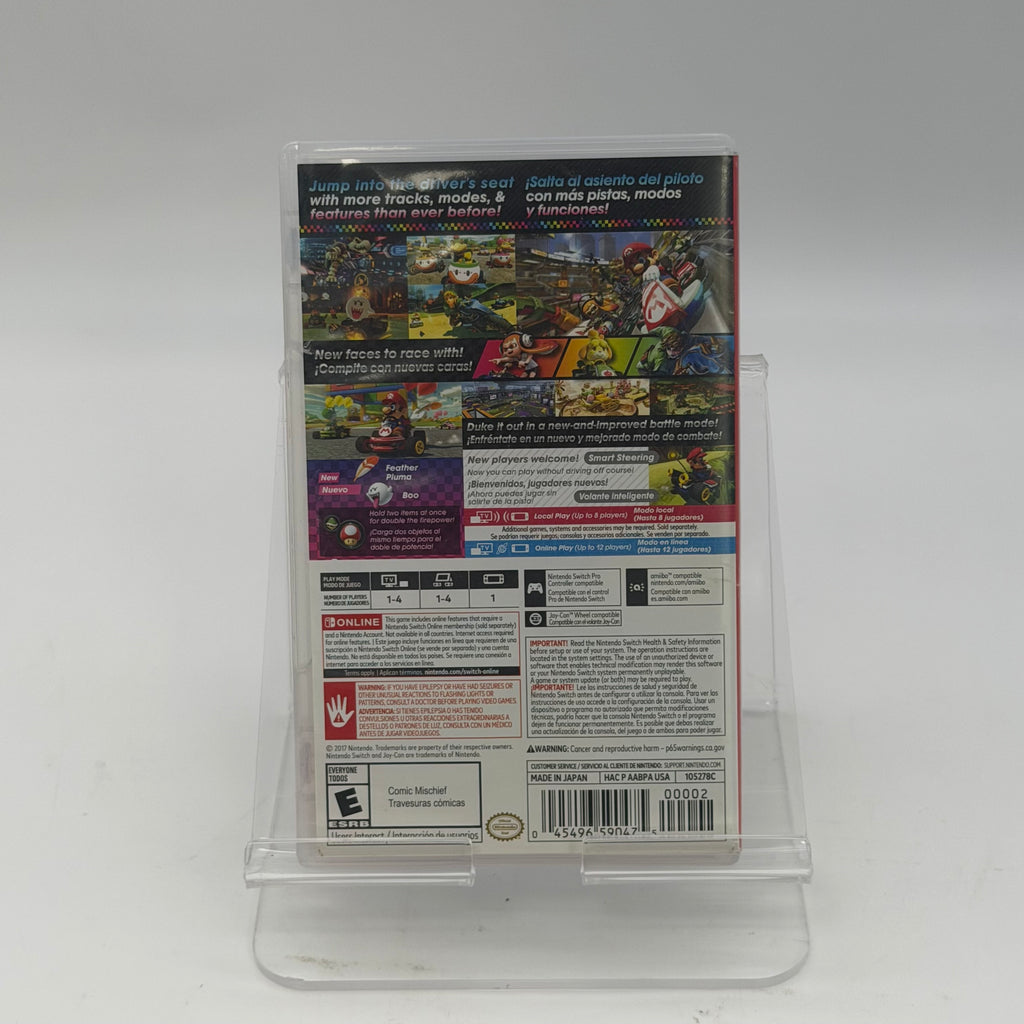 Mario Kart 8 Deluxe Nintendo Switch Cartridge w/Case Tested Authentic
