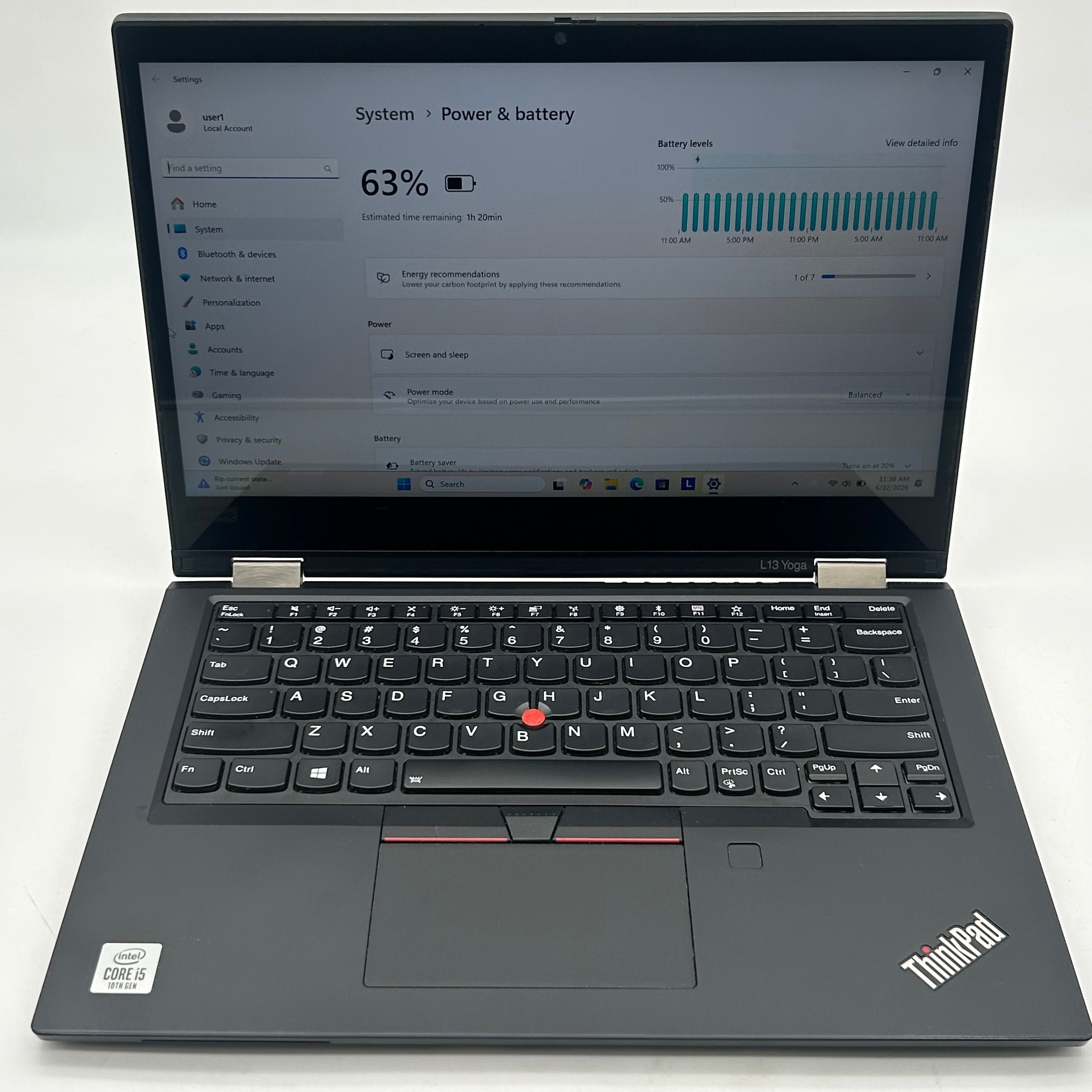 Lenovo ThinkPad L13 Yoga 13.3" |Core i5 |10th Gen| 8GB RAM| 256GB|