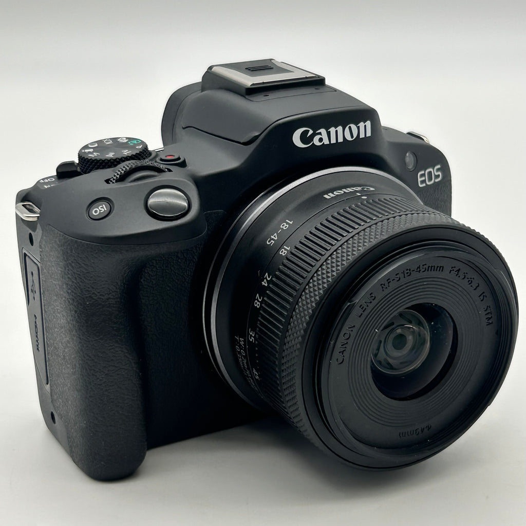 Canon EOS R50 Mirrorless Camera in Black w/ RF-S 18-45mm F4.5-6.3 IS STM Lens