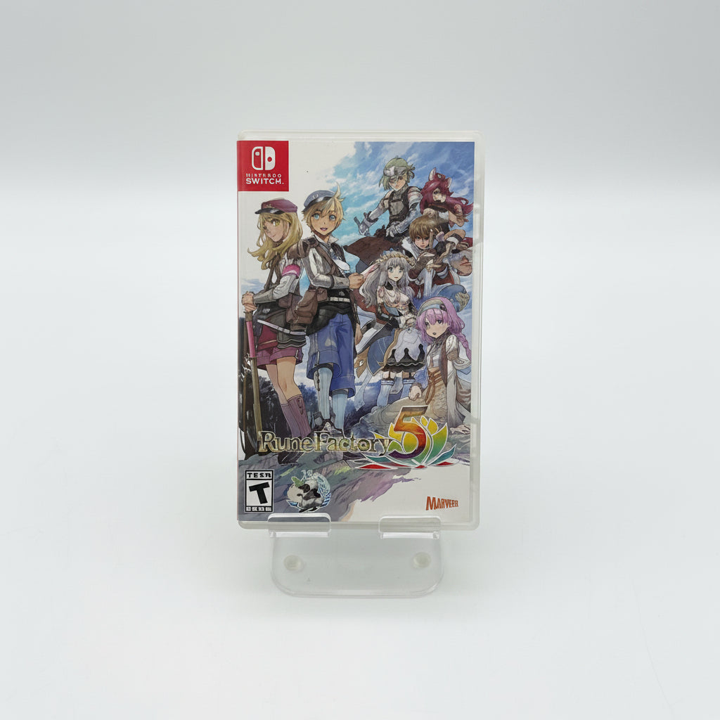 Nintendo Switch Rune Factory 5 w/ Manual + Case