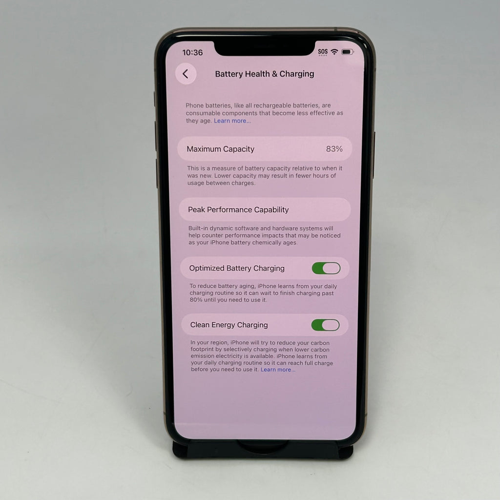 Apple iPhone 11 Pro Max A2161 Unlocked 64GB Gold 83% BH