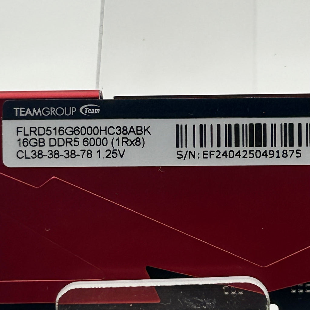TeamGroup T-Force Vulcan 16GB (1x16GB) DDR5 6000MHz RAM
