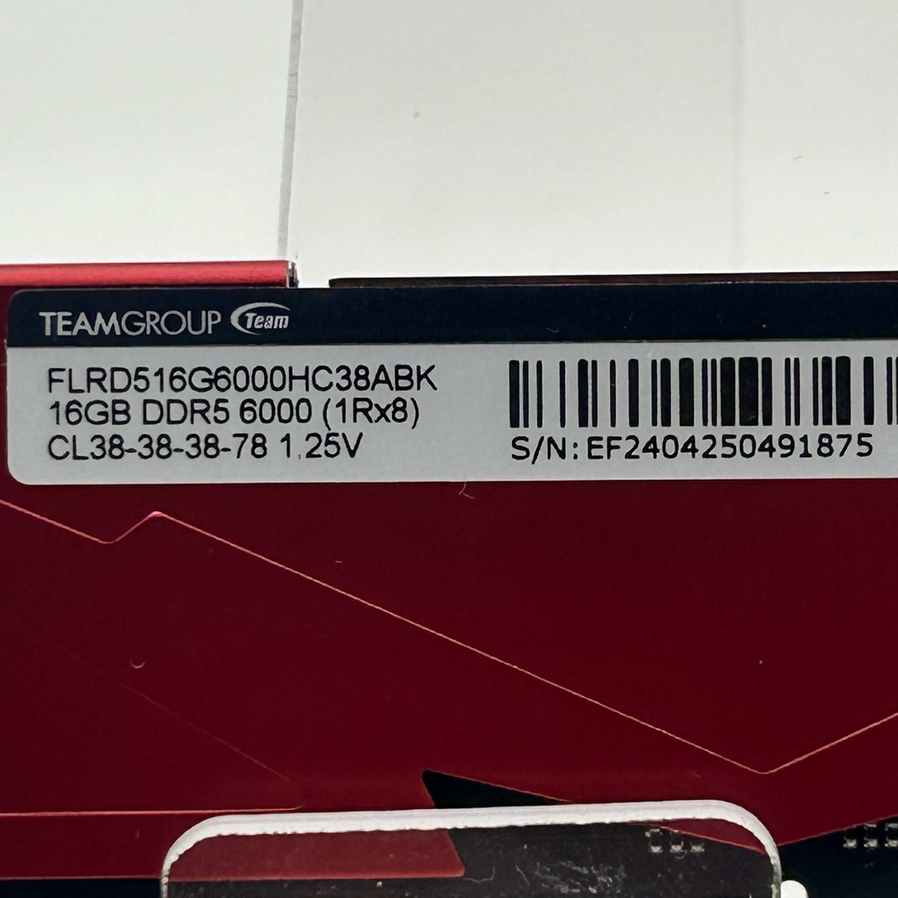 TeamGroup T-Force Vulcan 16GB (1x16GB) DDR5 6000MHz RAM