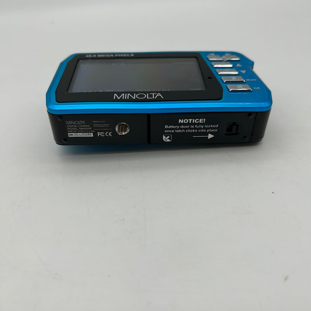 Minolta MN40WP 48.0MP Waterproof Dual Screen Digital Camera w/16 GB SD | TESTED