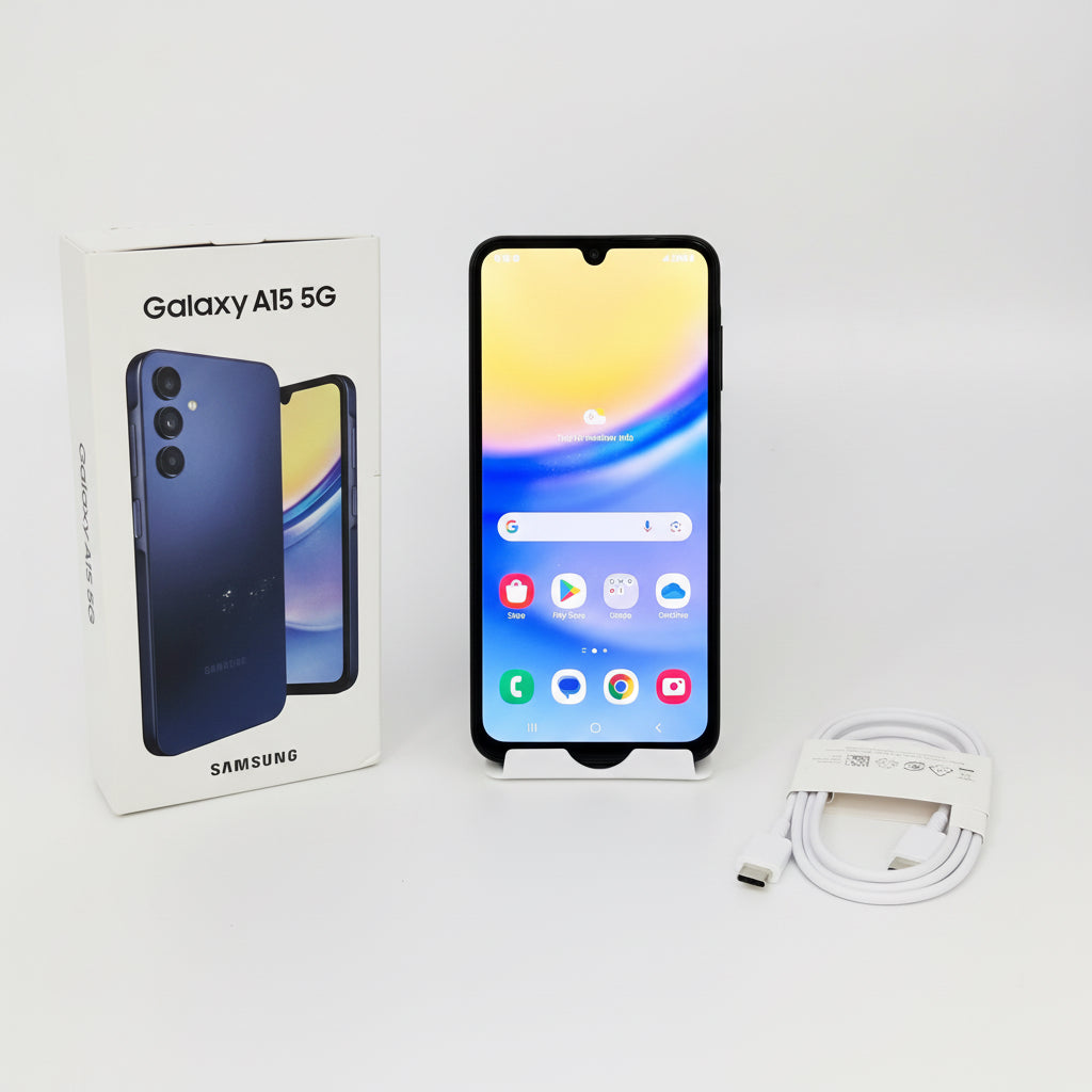 T-Mobile Samsung Galaxy A15 5G 4GB RAM 64GB SM-A156U Blue Black