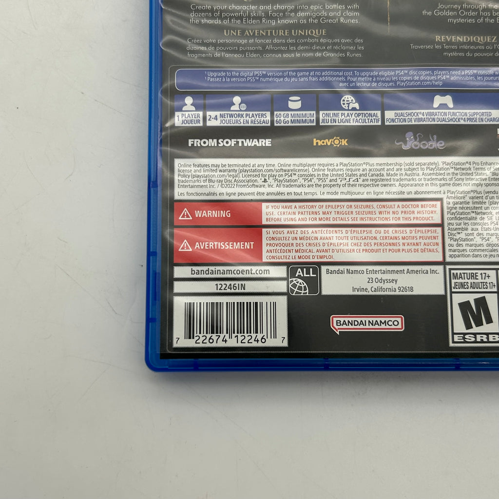 Elden Ring PAL PlayStation 4 PS4 Game - Tested