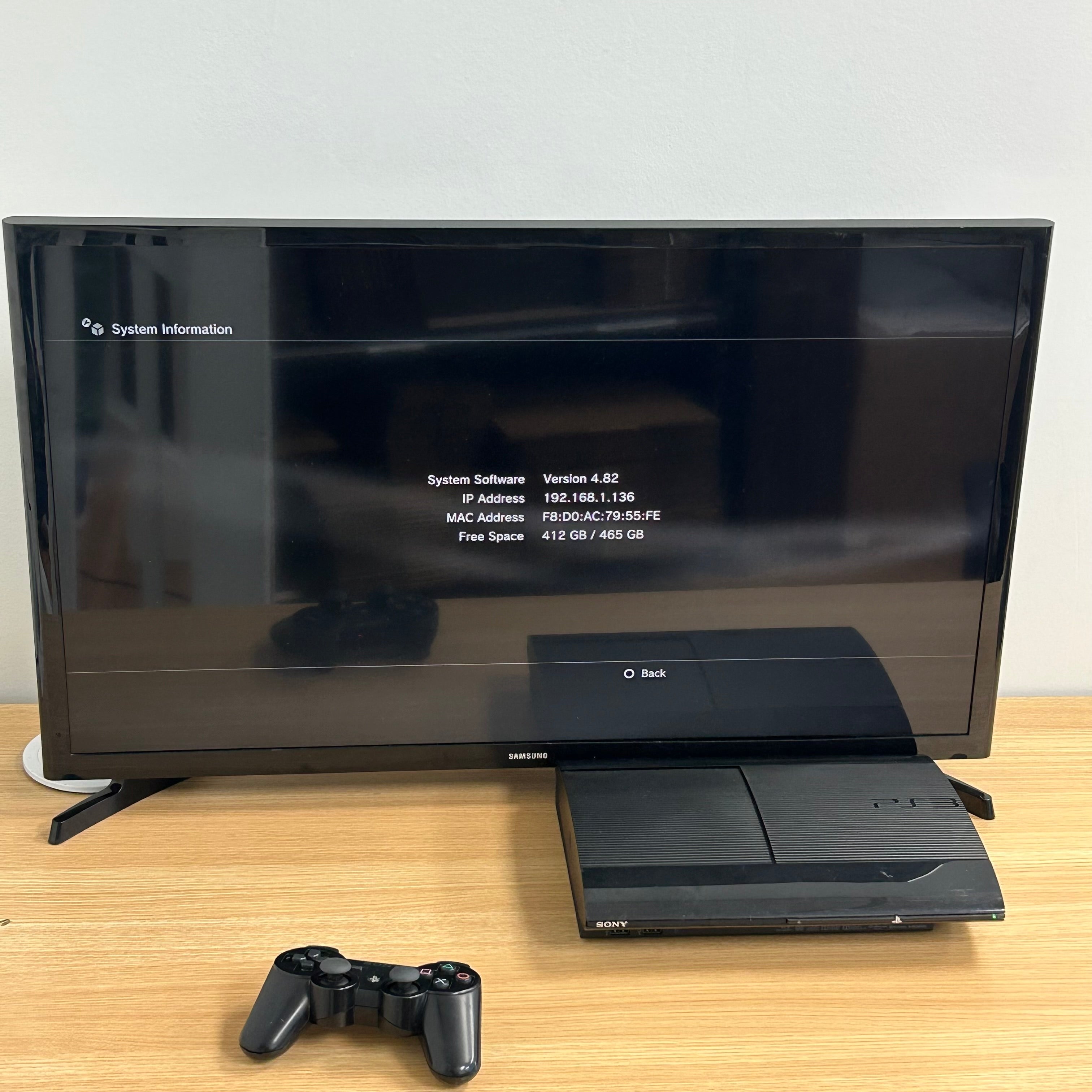 Sony PlayStation 3 Super Slim 500GB Console CECH-4001C W/5 Games & Cables Tested