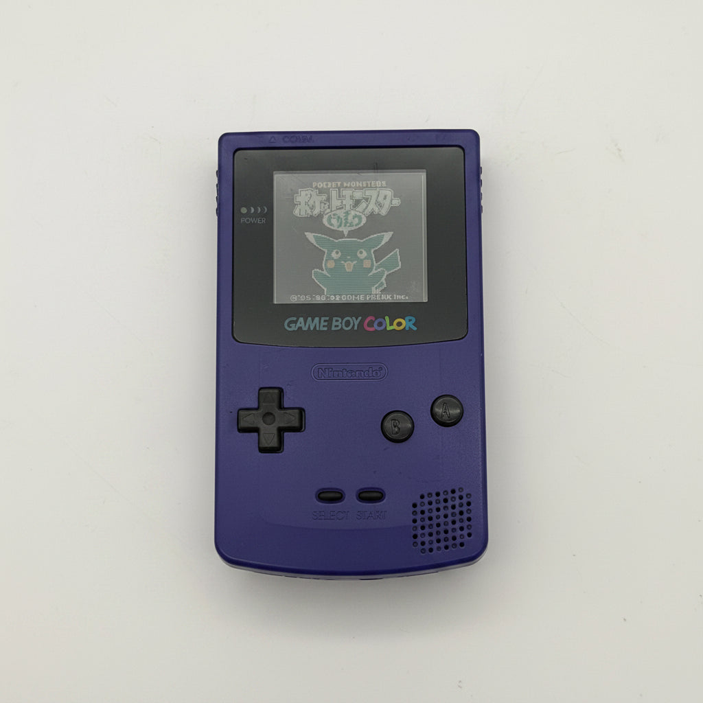 Nintendo Game Boy Color (CGB-001) 1998 Purple w/ Pocket Monster Game - Tested