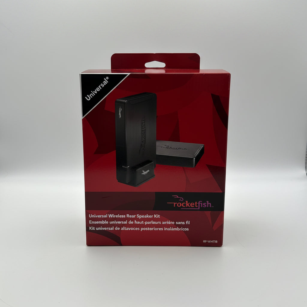 Rocket Fish RF-WHTIB Receiver Sender Universal Wireless Rear Speaker Kit - New Open Box