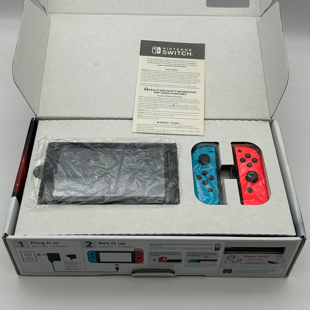 Nintendo Switch HAC-001 32GB Console with Gray Joy‑Con W Box Complete