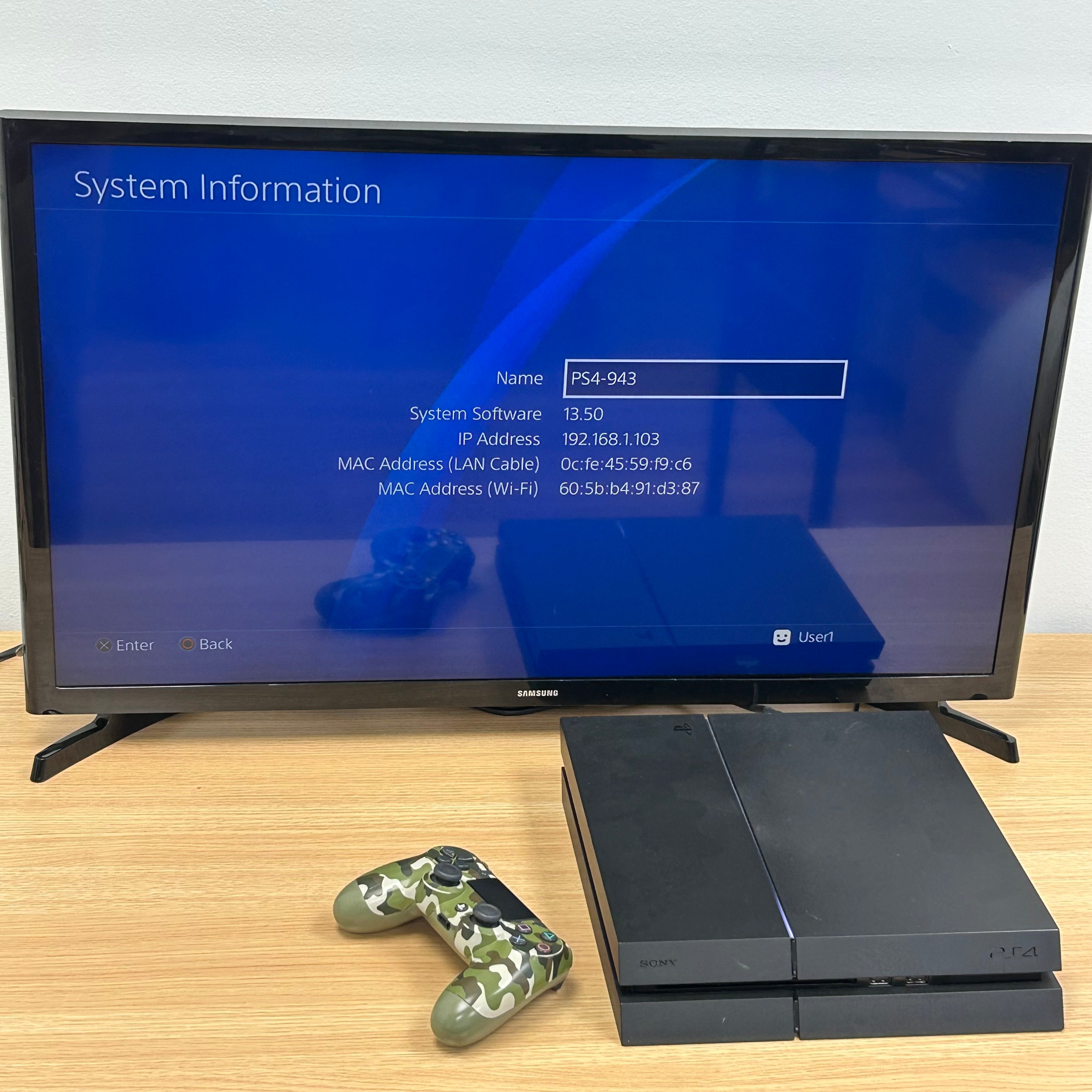 Sony PlayStation 4 (CUH-1215A) Video Game System - 500GB - Tested Working