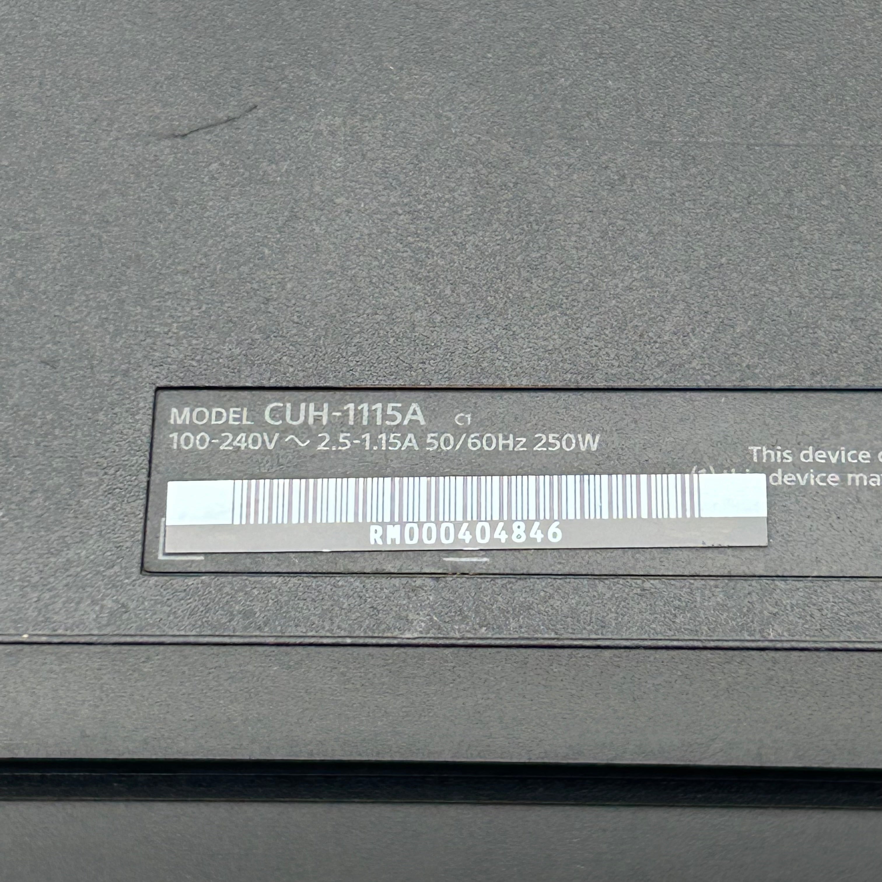 Sony PlayStation 4 CUH-1115A 500GB w/ 1 Controller , 4 Games & Cables