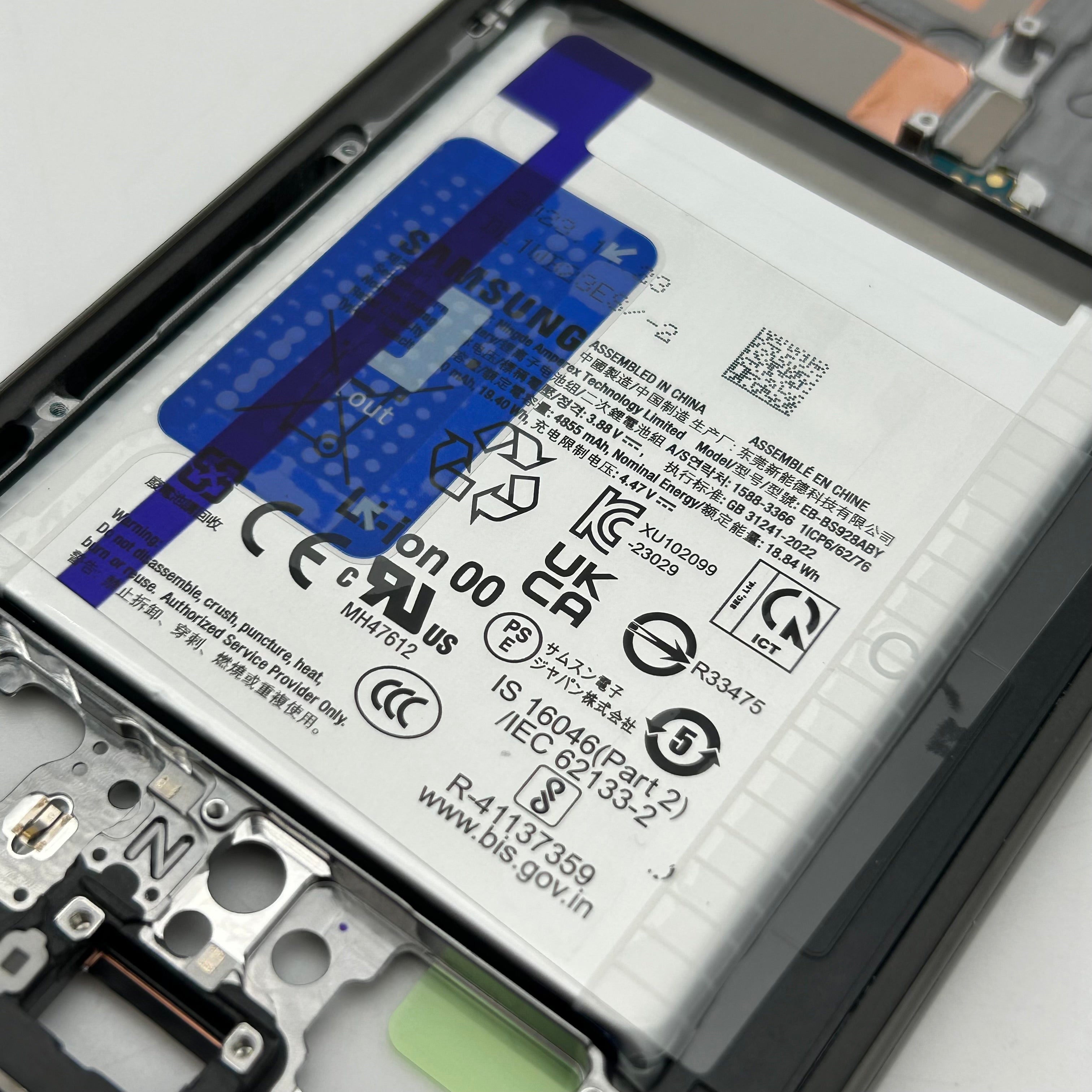 New Samsung Galaxy S24 Ultra S928 SM-S928U EB-BS928ABY GH-8233388B Battery+Frame Replacement