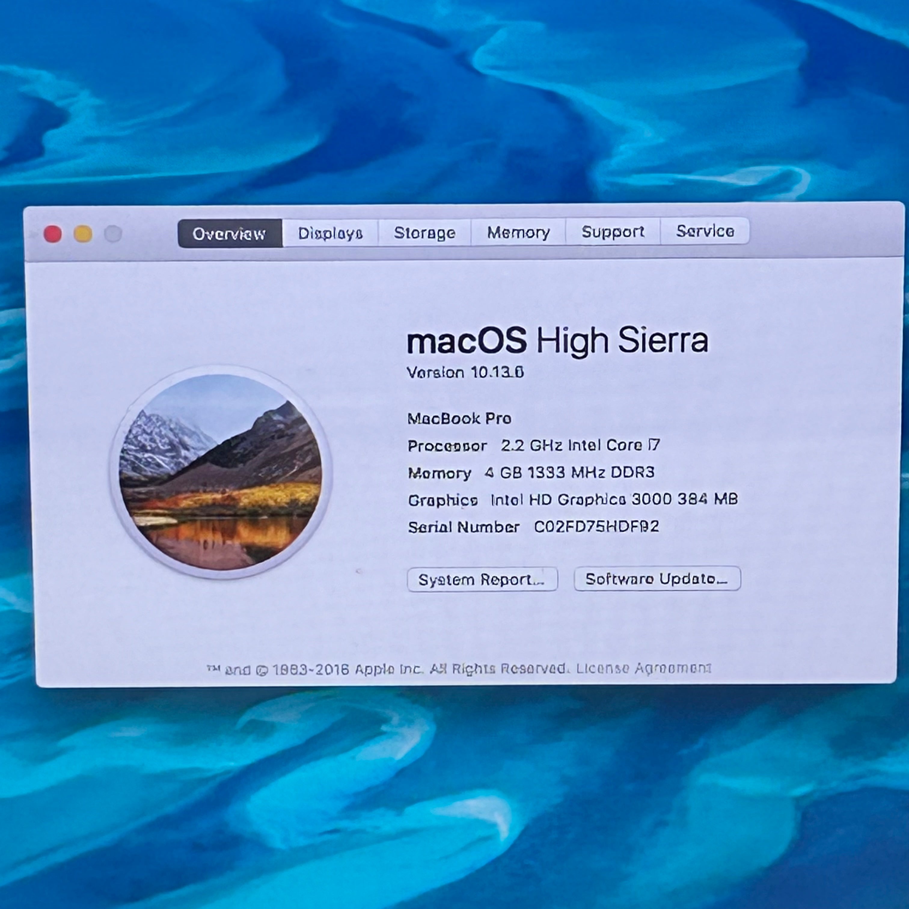 Apple Macbook Pro 17" A1297 Mid 2010 i7 2.2GHz 256GB SSD 4GB High Sierra