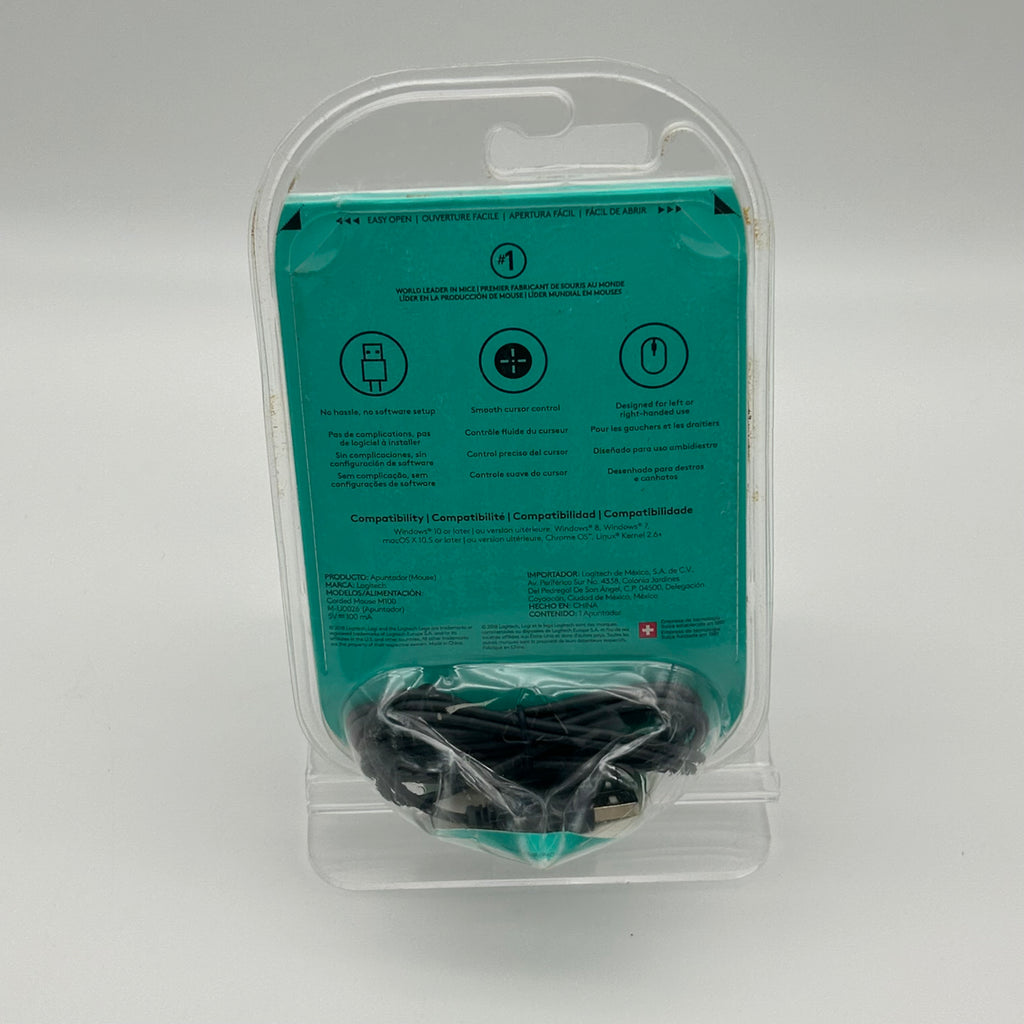 Logitech M100 Optical Mouse - New In Box