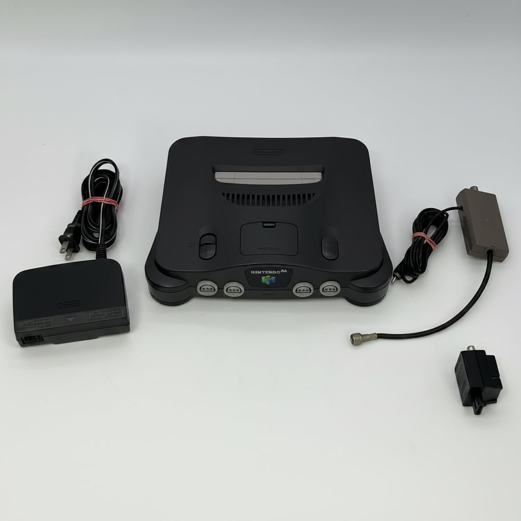 Nintendo 64 N64 Console NUS-001 w/Power Cord Powers On-UNTESTED-Parts Only