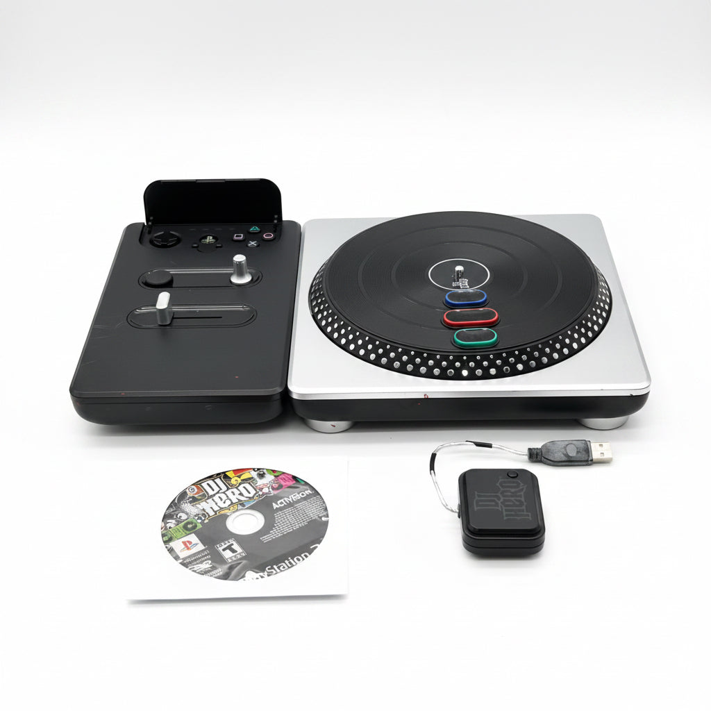 DJ Hero Wireless Turntable Controller for PlayStation PS2 & PS3 Black 95837.809 Untested