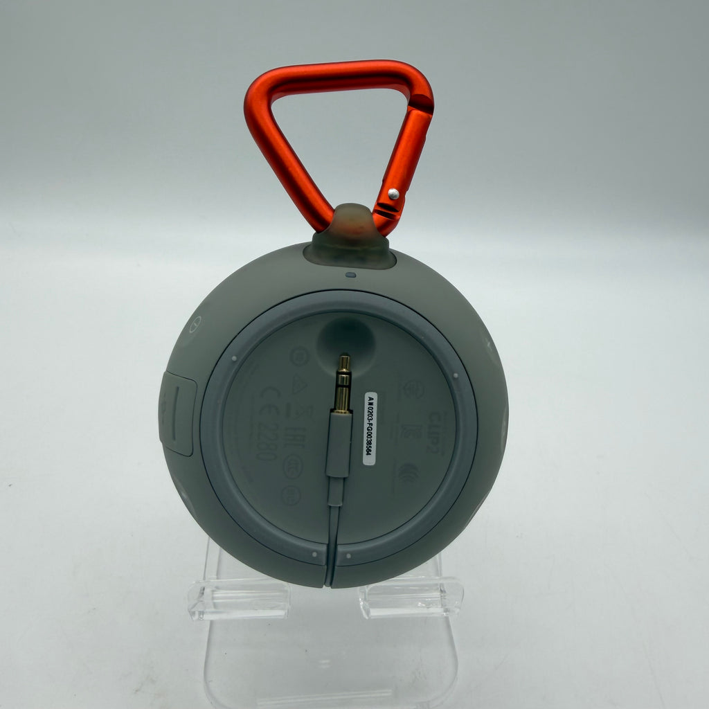 JBL Clip 2 Waterproof Portable Bluetooth Speaker Grey - Tested