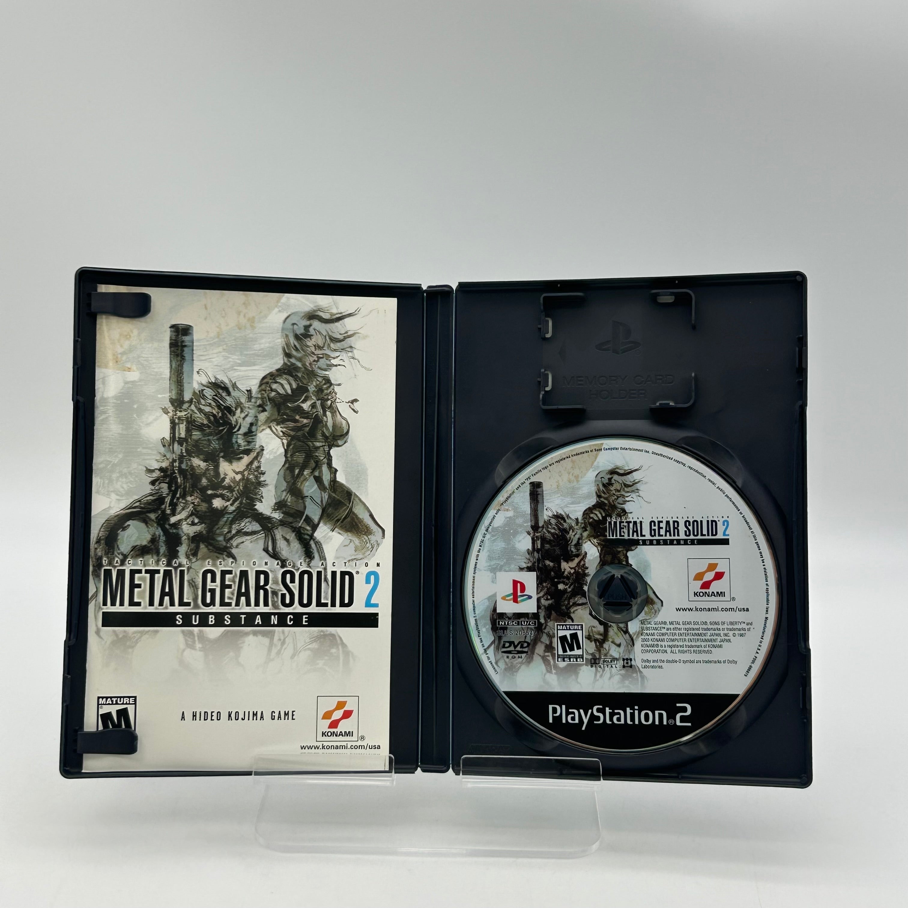 PS2 Metal Gear Solid 2 Substance w/ Manual & Case