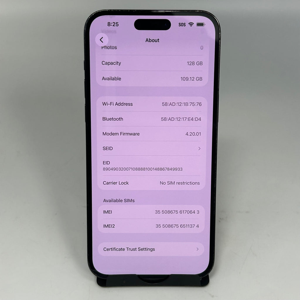 Apple iPhone 14 Pro Max, 128GB, Space Black, 84% BH *READ