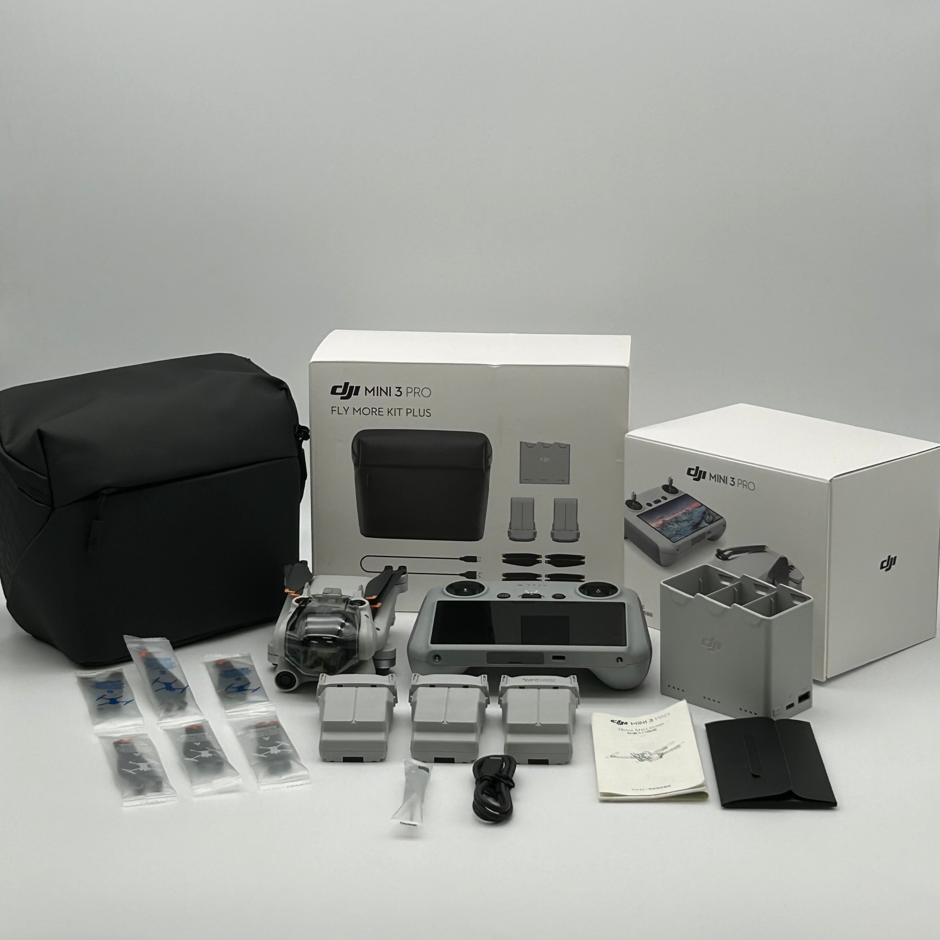 DJI Mini 3 Pro Drone w/ Fly More Kit & Premium Carry Bag – New Open Box