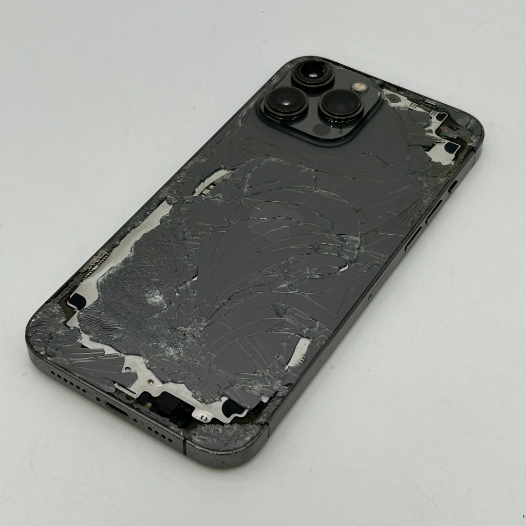 Apple iPhone 13 Pro Max (A2484) - 128GB - Black (Unlocked) Broken Screen/Back - READ