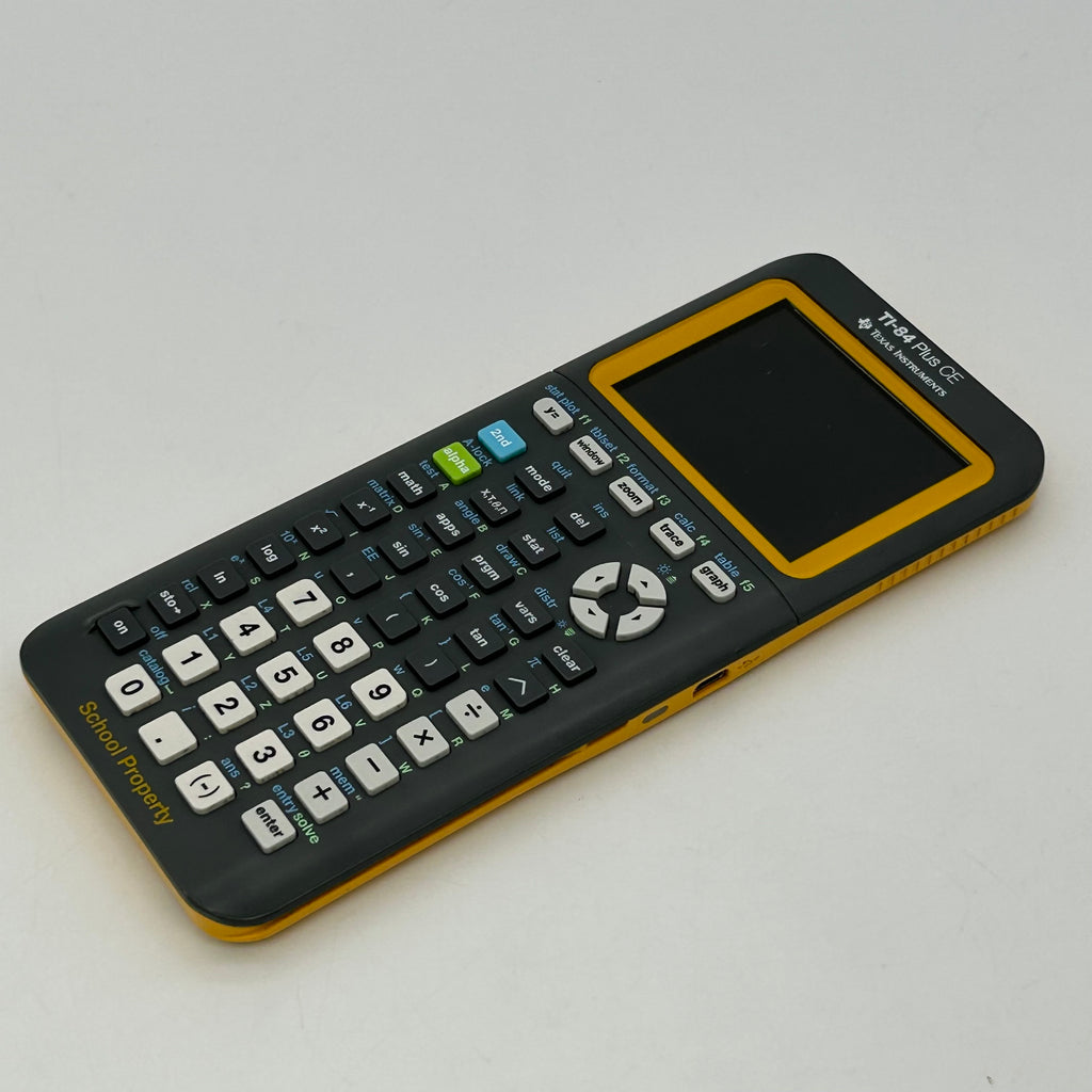 Texas Instruments TI 84 Plus Ce Yellow Calculator Graphing TI-84 Plus TI 84