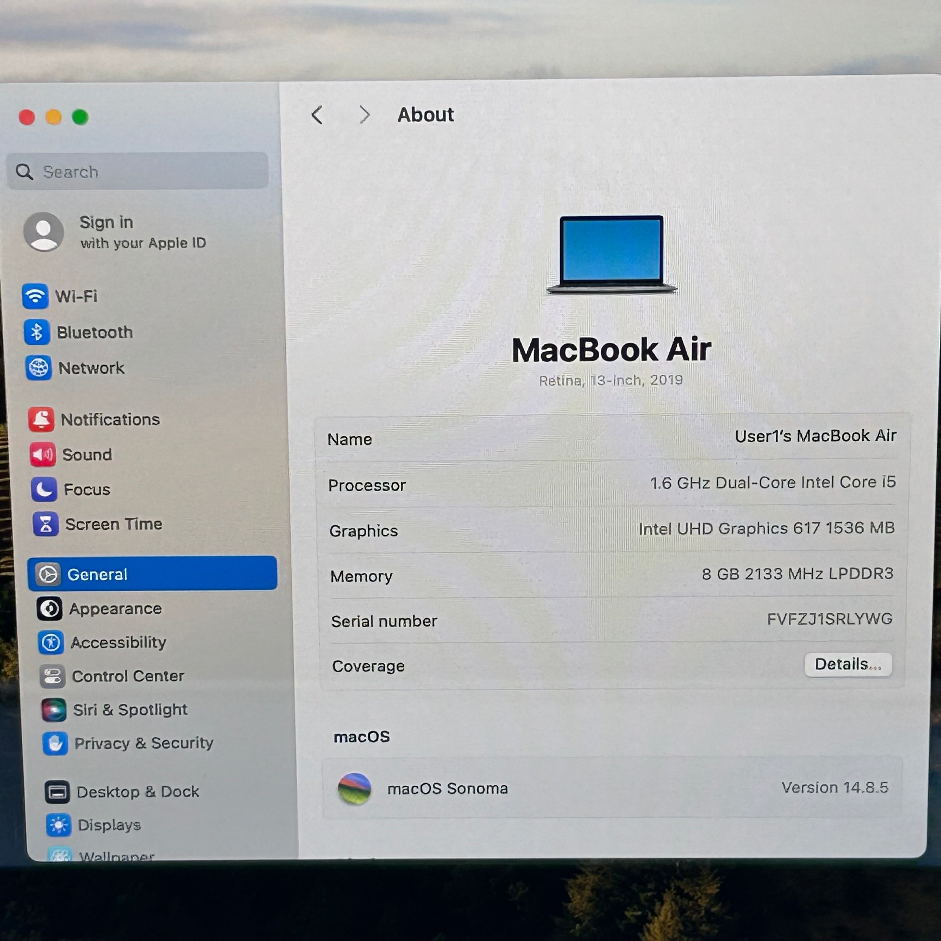Apple MacBook Air 13" A1932 2019 Space Gray |Core i5|8GB RAM|128GB| - *READ*
