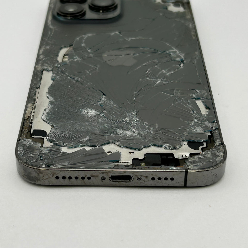 Apple iPhone 13 Pro Max (A2484) - 128GB - Black (Unlocked) Broken Screen/Back - READ