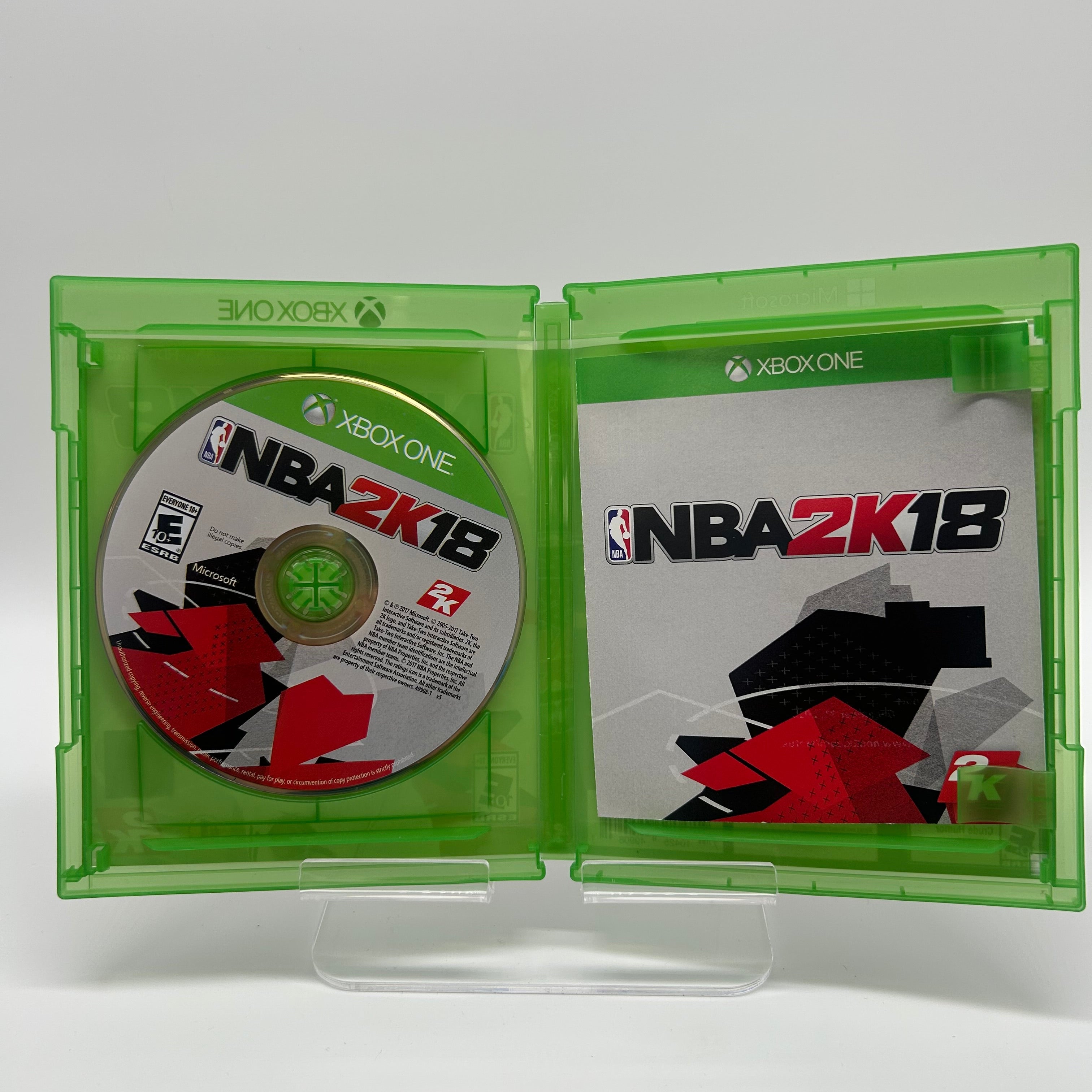 Microsoft NBA2K18 Video Game Green Heavy Scratches